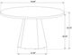 Coaster® Franklin 5-Piece Dark Brown Dining Table Set-2