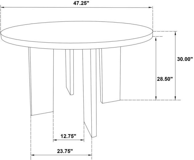 Coaster® Strouse 5-Piece Black/Cream Dining Table Set-2