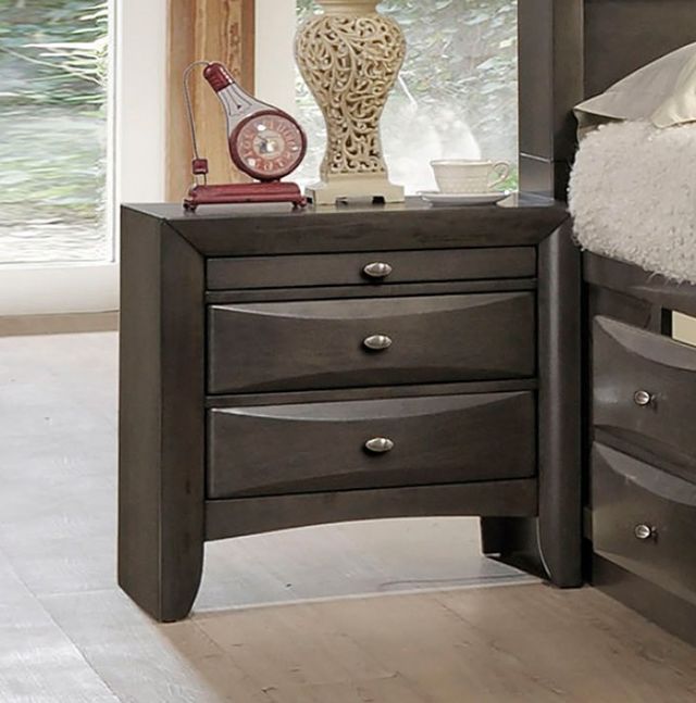 Furniture of America® Zosimo 4-Piece Gray Queen Bedroom Set-2