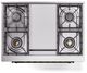 Ilve® Nostalgie II Series 36" Stainless Steel Pro Style Dual Fuel Range-2