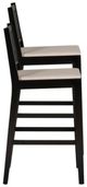 Powell® Beaux 2-Piece Black Cane Barstool-4