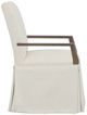 Fairfield® Customizable Entree Dining Concave Short Back Skirted Arm Chair-2
