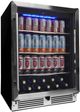 Danby 24" Black Stainless Steel Under Counter Beverage Center-3