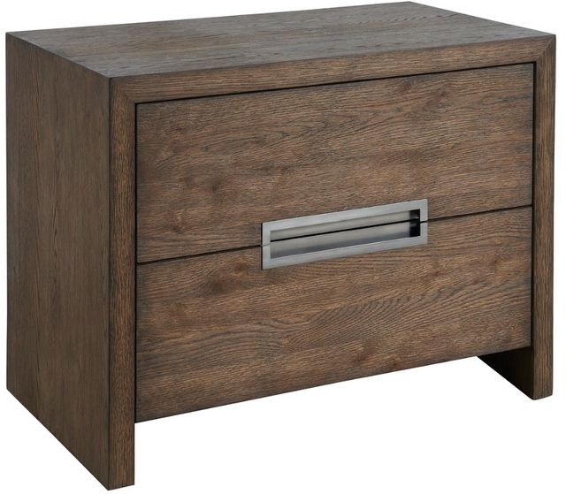 Universal Explore Home™ New Modern Medium Brown Atlas Drawer Nightstand-0