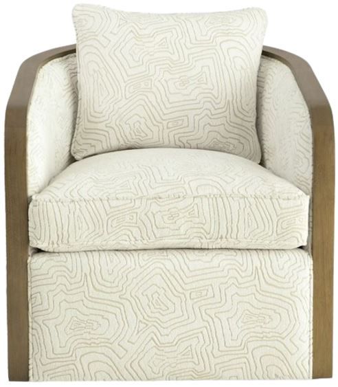 Paula Deen™ by Craftmaster® Customizable Swivel Chair-1
