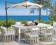 Intercon Alexa White Aluminum/Fabric Outdoor Arm Chair-1