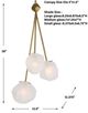 Uttermost® Geodesic Bronze 3-Light Pendant-2