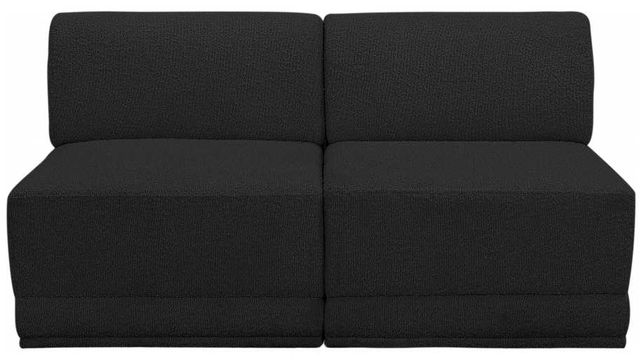 Meridian Furniture Ollie 2-Piece Black Armless Sofa-1