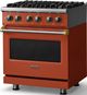 Viking® 5 Series 30" Spriced Cider Pro Style Dual Fuel (LP) Range with Brushed Brass Trim-3