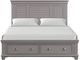New Classic® Home Furnishings Jamestown Gray California King Panel Storage Bed-2