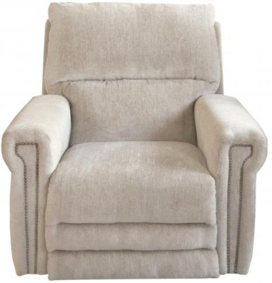 Catnapper® Warner Putty Power Lay Flat Recliner with Power Headrest and Lumbar-1