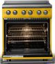 Viking® 5 Series 30" Daffodil Pro Style Electric Range with Polished Chrome Trim-1