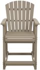 Signature Design by Ashley® Sandy Dune 2-Piece Medium Brown Aluminum/Plastic Outdoor Bar Stool-3