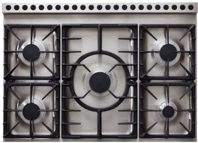 La Cornue CornuFe 90 36" Gloss Black Pro Style Dual Fuel Range-2