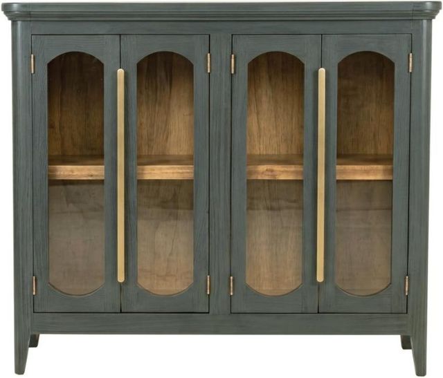 International Furniture Direct Brava Green 4-Door Console-3