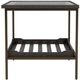 Riverside Furniture Elkmont Ravenwood Glass Top End Table with Brown Base-4