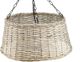 A & B Home Beige/Black Rattan Chandelier-1