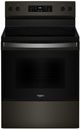 Whirlpool® 30" Black Stainless Steel Freestanding Electric Range-0