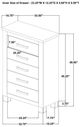 Coaster® Oakglen Weathered Oak Chest of Drawers-5