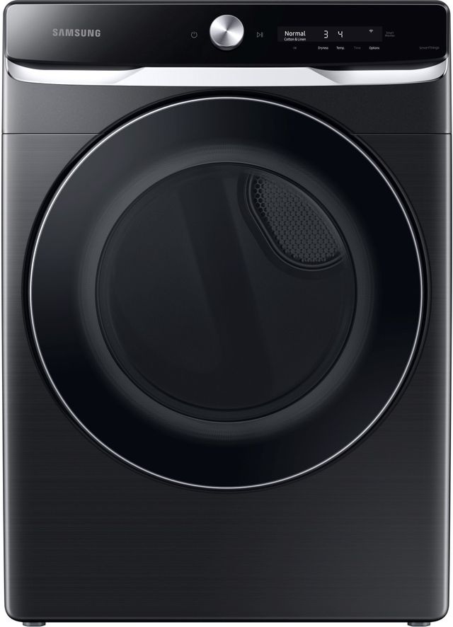 Samsung 7.5 Cu. Ft. Brushed Black Front Load Gas Dryer-0