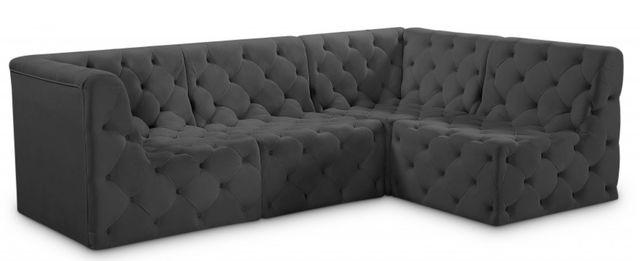 Meridian Furniture Tuft 4-Piece Grey Modular Sectional Set-1