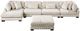 Homelegance® Traverse 5-Piece Beige Modular Sectional with Reversible Chaise and Ottoman-2