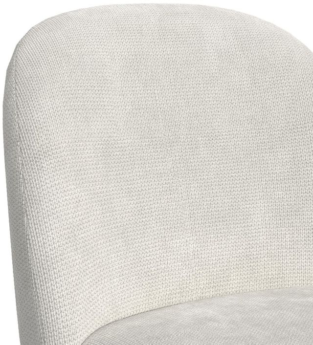 Elements International Sylvie Dark Brown/White Upholstered Dining Side Chair-3