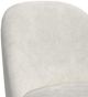 Elements International Sylvie Dark Brown/White Upholstered Dining Side Chair-3