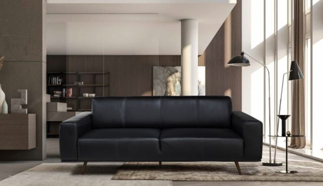 Mazin Furniture Ipanema Soft Black 88'' Sofa-2