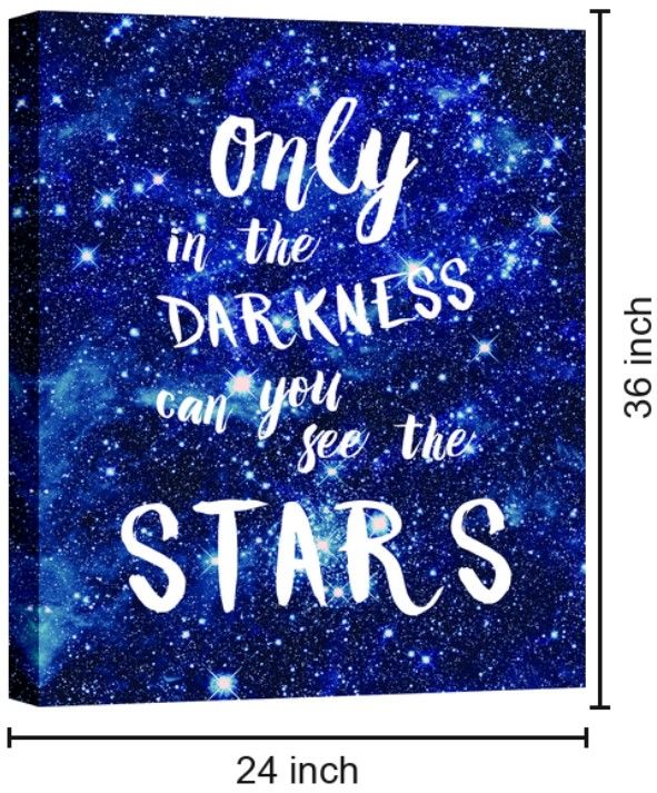 Classy Living Starlit Wisdom Cosmic Quote Wall Art-2
