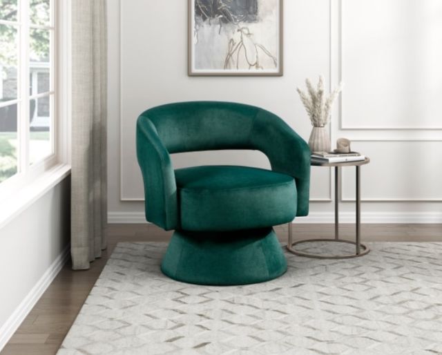 Homelegance® Lavon Green Swivel Chair-1
