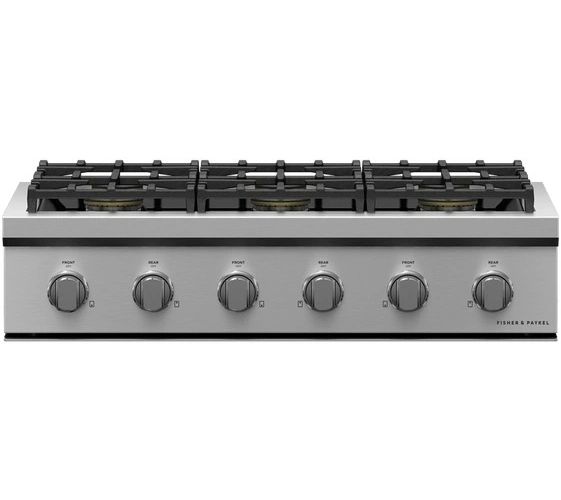 Fisher & Paykel Series 9 36" Stainless Steel Professional Natural Gas Rangetop-0