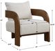 Uttermost® Rowan Ivory/Walnut Accent Chair-2