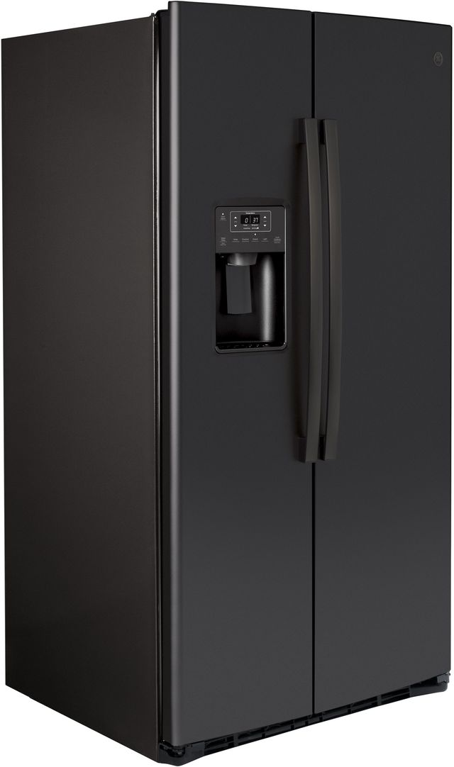 GE® 25.1 Cu. Ft. Black Slate Side-By-Side Refrigerator-1