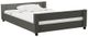 Elements International Cali Kids Gray Full Caster Bed-0