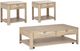 Coaster® Marcelo 3-Piece Light Elm Coffee and End Table Set-0
