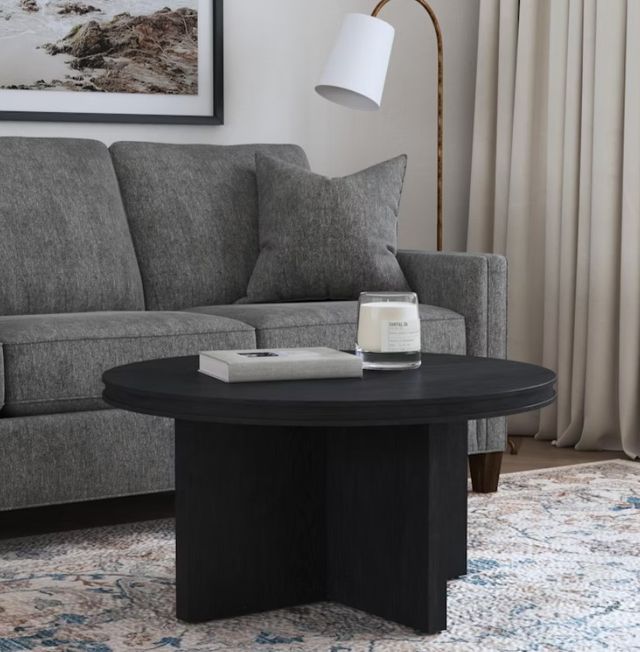 Flexsteel® Waterfall Black Round Coffee Table-1