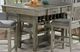 Furniture of America® Anaya Gray Counter Height Dining Table-0