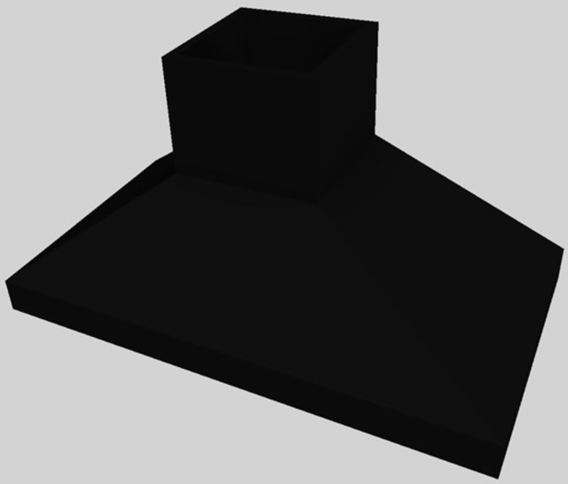 Vent-A-Hood® 54" Black Euro-Style Island Range Hood-3