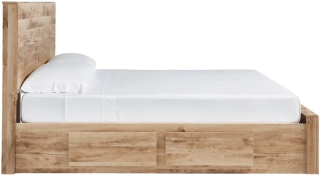 Signature Design by Ashley® Hyanna Tan Brown Queen Panel Bed with 4-Drawer Storage-2