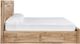 Signature Design by Ashley® Hyanna Tan Brown Queen Panel Bed with 4-Drawer Storage-2