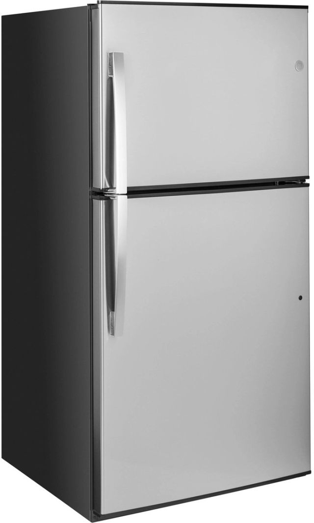 GE® 33 in. 21.1 Cu. Ft. Stainless Steel Top Freezer Refrigerator-2