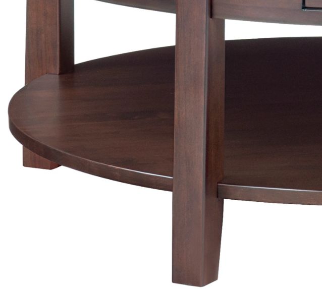 Whittier Wood® Furniture McKenzie Caffe Round Cocktail Table-2