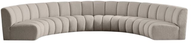 Meridian Furniture Infinity 6-Piece Taupe 176" Modular Sectional-0
