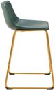 Zuo® Modern Augusta Gold/Green Barstool-1