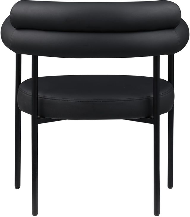 Meridian Furniture Blake Black/Matte Black Upholstered Dining Arm Chair-2