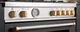 Bertazzoni Master Series 48" Fingerprint Resistant Bianco Matt Pro Style Dual Fuel Range with Gold Accents-3
