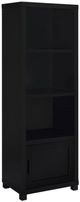 Coaster® Jupiter Black Media Tower Bookcase with Storage Cabinet-0