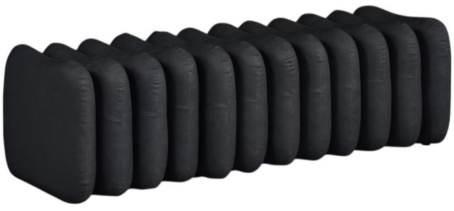 Meridian Furniture Atticus Black Vegan Leather Upholstered Bench-0