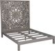 Porter International Designs Mandala Gray Queen Panel Bed-0
